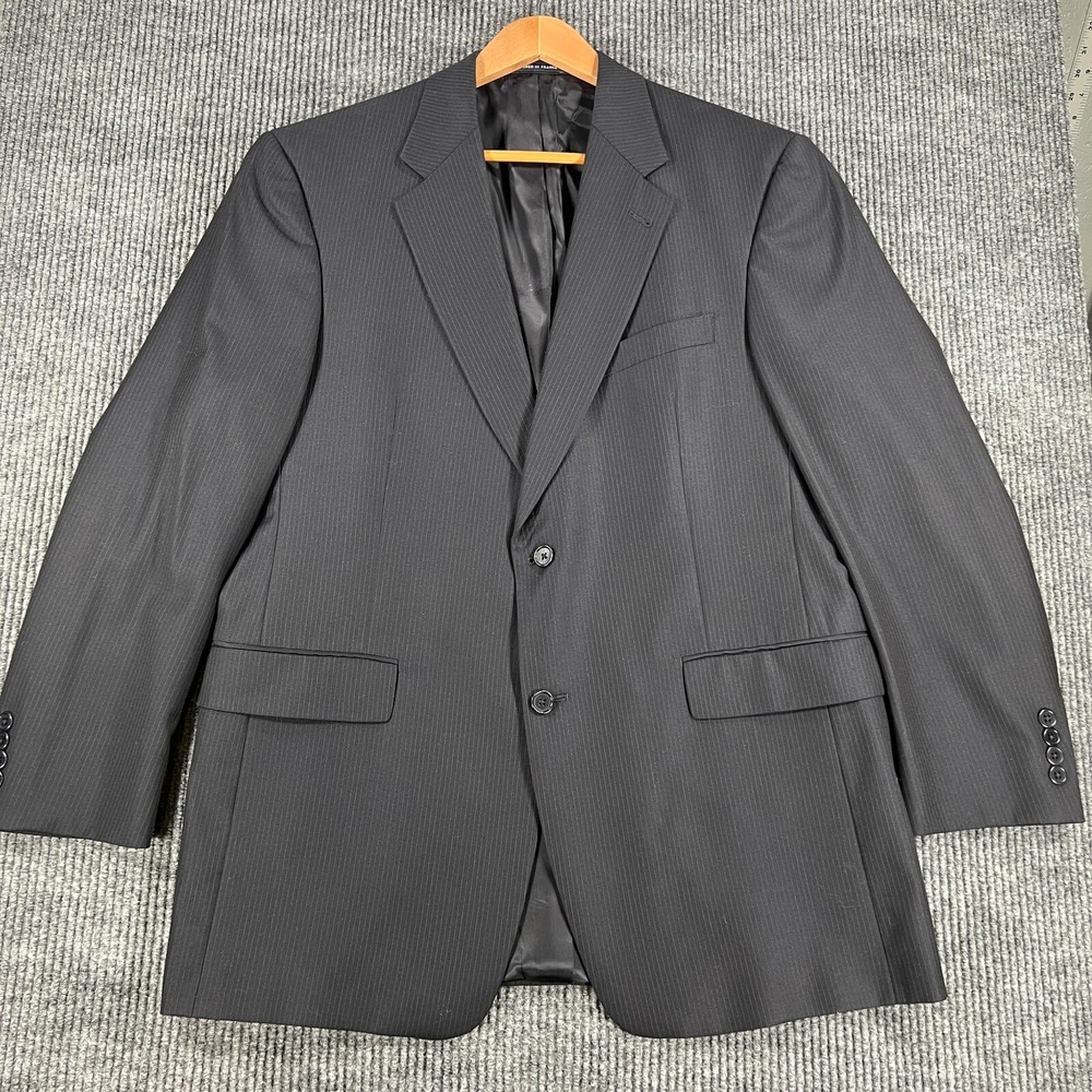 Daniel Cremieux Collection Loro Piana Blazer Mens 42R Black 2 Button